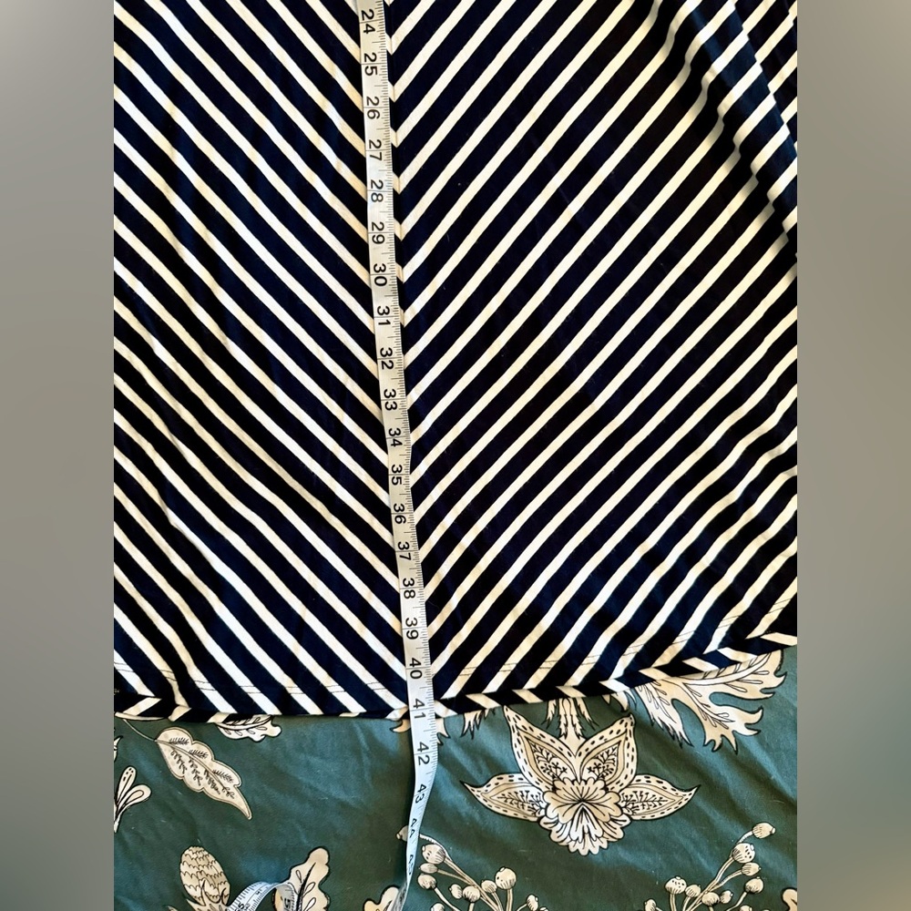 Hobbs of London Navy and White Striped Dress - Picture 8 of 9